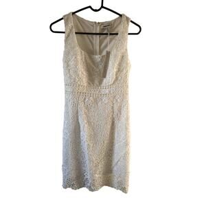 She + sky small white crochet dress NWT size small